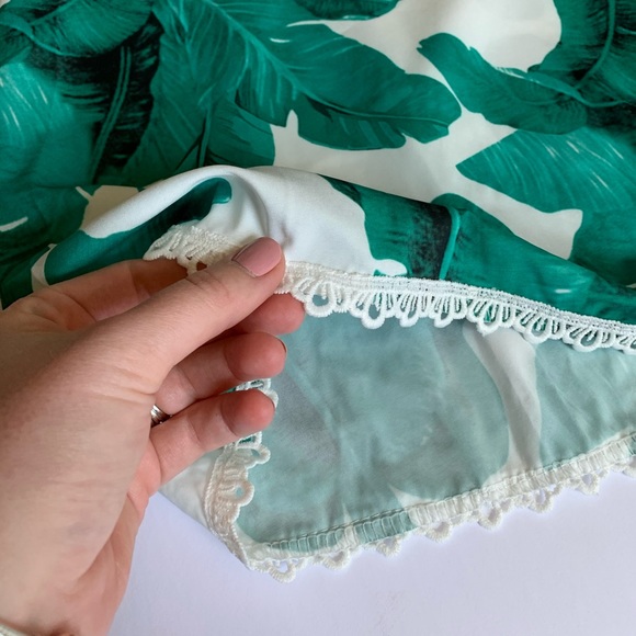 Tropical Palm Leaf Mini Dress - Picture 4 of 11